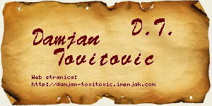 Damjan Tovitović vizit kartica